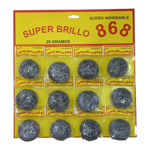 BRILLO 868 ACERO BLISTER 20GR