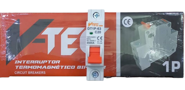 BREAKER 20A X1 DT1P-63C20 V-TEG